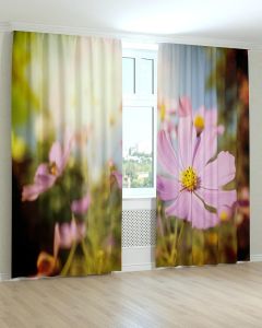 Фотоштори DECOLIV Квіти Принт 02-057 Тюль