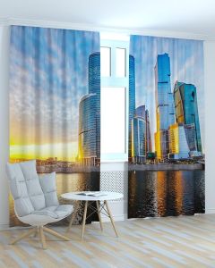 Фотоштори DECOLIV Місто Принт 06-026 Тюль