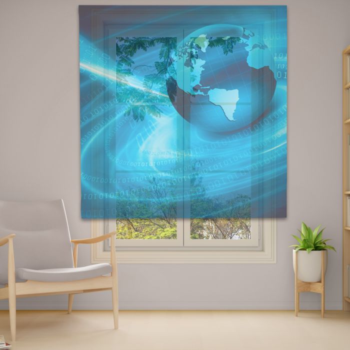 Римська штора DECOLIV Фотопечать  Тюль  230*170