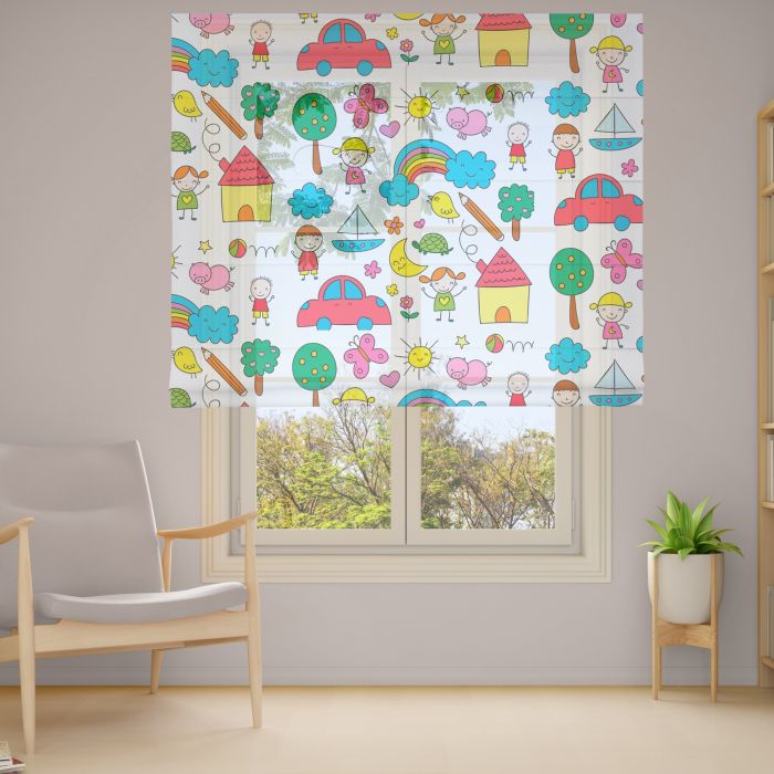 Римська штора DECOLIV Фотопечать  Тюль  230*170