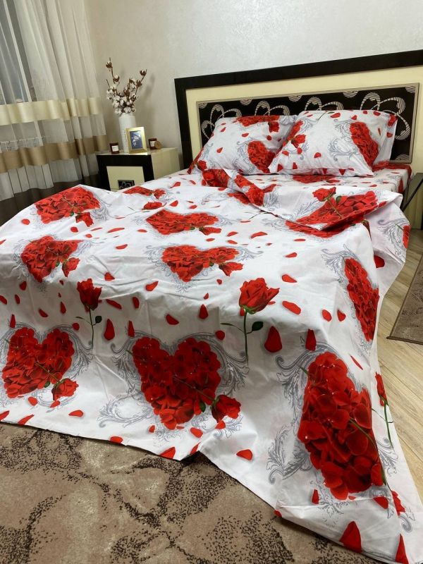 Комплект постільної білизни Преміум 03-020 Бязь