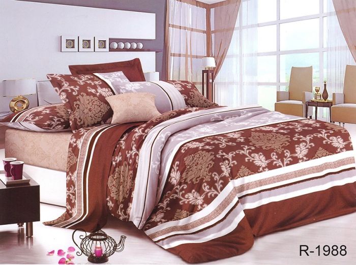 Комплект постільної білизни двоспальний Ранфорс R1988