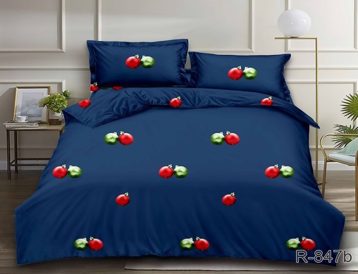 Комплект постільної білизни двоспальний Ранфорс R847b