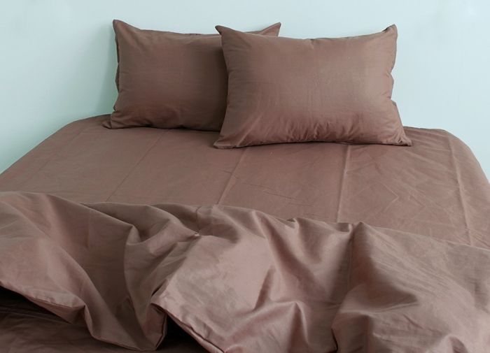 Комплект постільної білизни євро Ранфорс Mahogany Rose