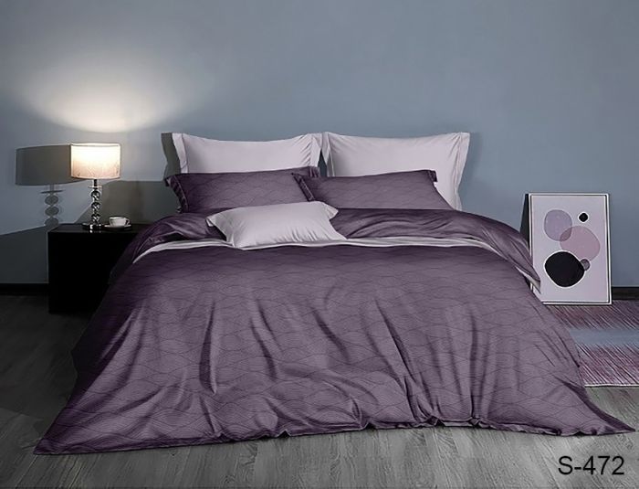 Комплект постільної білизни двоспальний Сатин S472
