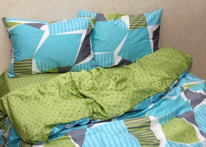 Комплект постільної білизни євро Сатин S350