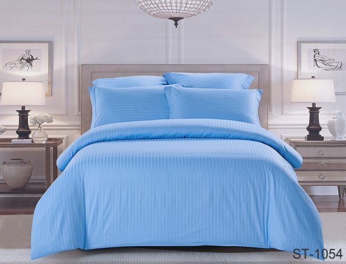 Комплект постільної білизни Страйп-Сатин LUXURY ST-1054