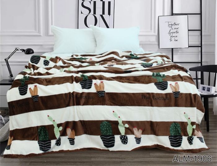 Плед велсофт (мікрофібра) 160*220 см ALM1906