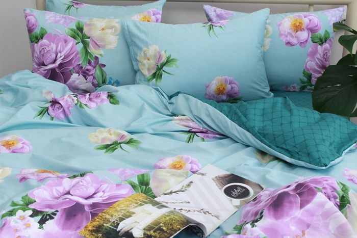 Комплект постільної білизни двоспальний Сатин S525