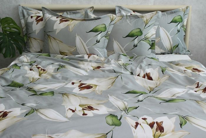 Комплект постільної білизни євро наволочки 50*70см Сатин Премиум PT-015