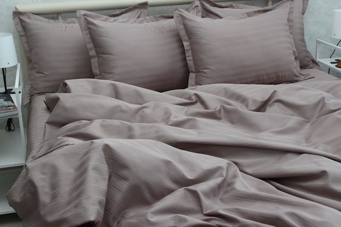 Комплект постільної білизни двоспальний наволочки 50*70см Страйп-Сатин Multistripe MST-13