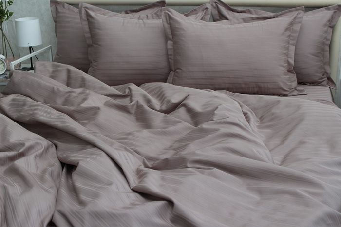 Комплект постільної білизни двоспальний наволочки 50*70см Страйп-Сатин Multistripe MST-13