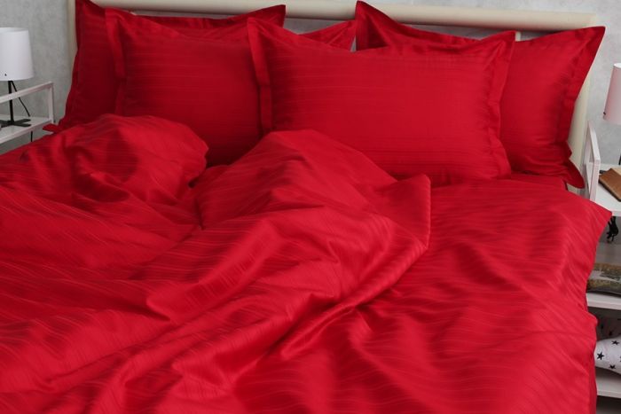 Комплект постільної білизни євро наволочки 50*70см Страйп-Сатин Multistripe MST-14