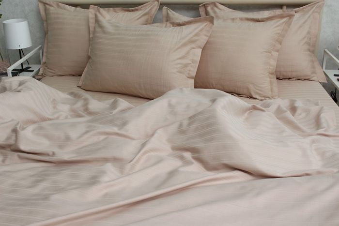 Комплект постільної білизни сімейний наволочки 50*70см Страйп-Сатин Multistripe MST-1