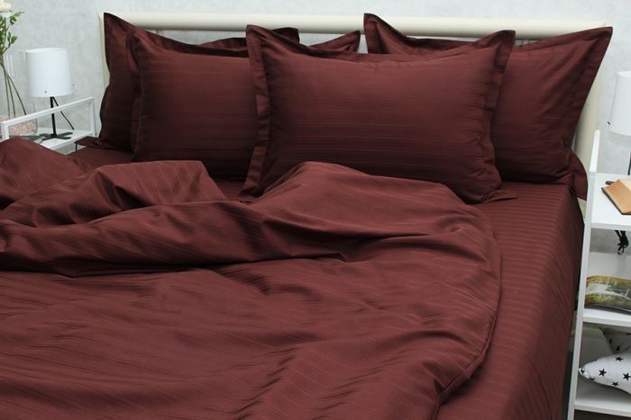 Комплект постільної білизни сімейний наволочки 50*70см Страйп-Сатин Multistripe MST-8