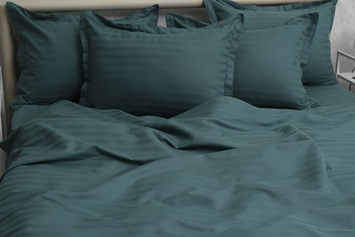 Комплект постільної білизни сімейний наволочки 50*70см Страйп-Сатин Multistripe MST-11