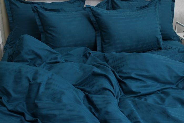 Комплект постільної білизни сімейний наволочки 50*70см Страйп-Сатин Multistripe MST-12