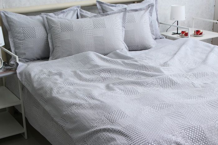 Комплект постільної білизни євро наволочки 50*70см Ранфорс Gofre RG-10