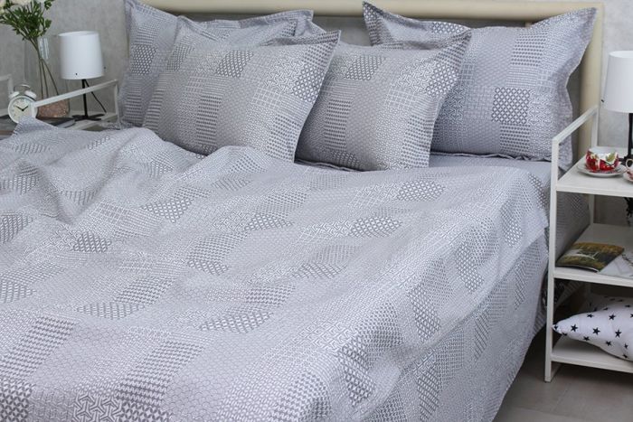 Комплект постільної білизни сімейний наволочки 50*70см Ранфорс Gofre RG-10