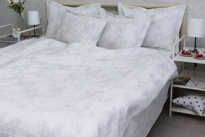 Комплект постільної білизни сімейний наволочки 50*70см Ранфорс Gofre RG-12