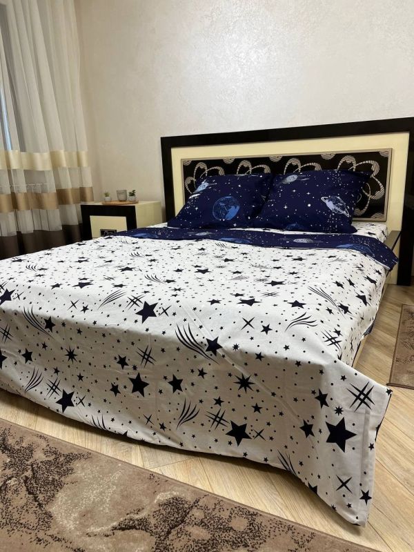 Комплект постільної білизни двоспальний Премиум 02-014-4 Бязь наволочки 50*70см