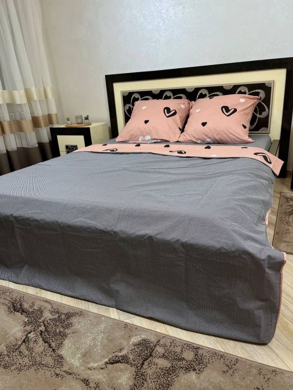 Комплект постільної білизни євро Премиум 03-007-4 Бязь наволочки 70*70см