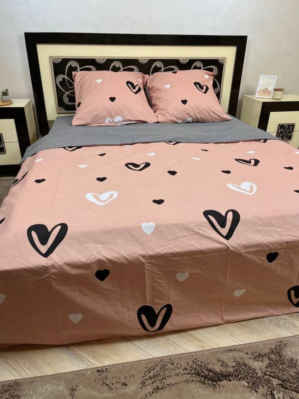 Комплект постільної білизни євро Премиум 03-007-4 Бязь наволочки 70*70см