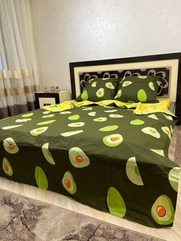 Комплект постільної білизни євро Премиум 03-007-6 Бязь наволочки 70*70см