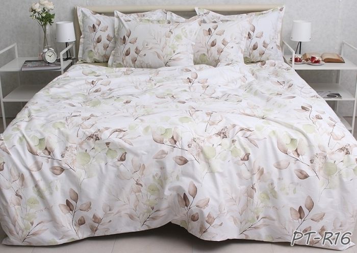 Комплект постільної білизни двоспальний наволочки 70*70см TURKISH COTTON PT-R16