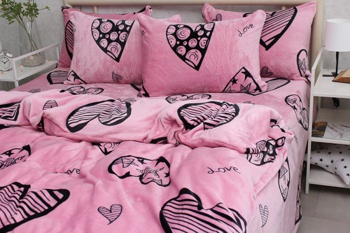 Комплект постільної білизни двоспальний наволочки 50*70см велсофт (мікрофібра) ALM1921