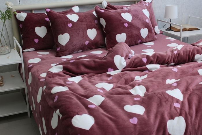 Комплект постільної білизни євро наволочки 50*70см велсофт (мікрофібра) VL-ST08