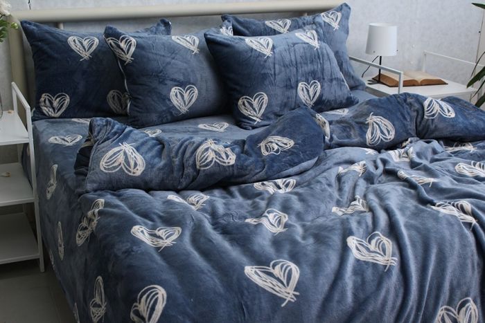 Комплект постільної білизни сімейний наволочки 50*70см велсофт (мікрофібра) ALM1902