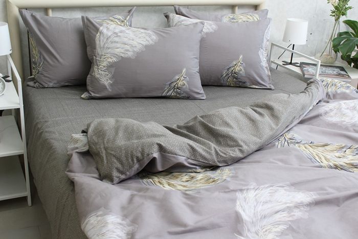 Комплект постільної білизни євро наволочки 70*70см Сатин S542