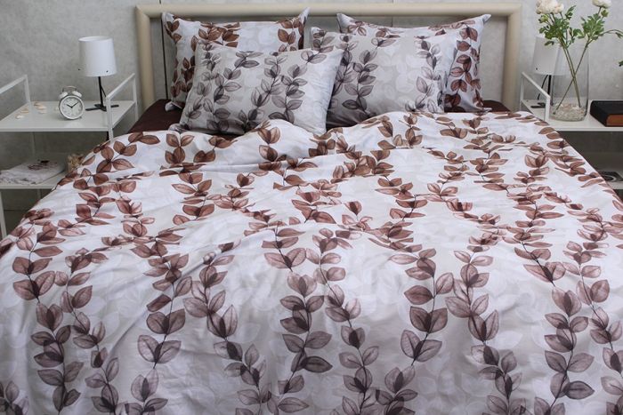 Комплект постільної білизни сімейний наволочки 50*70см Сатин S543