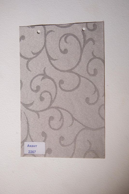 Римські штори DECOLIV з ланцюжковим карнизом Акант сірий