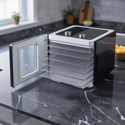 Техника для сушки фруктов Clatronic (Германия), Профессиональный дегидратор, Горизонтальная сушилка для фруктов, WAJ
