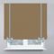Римська штора DECOLIV Блэкаут Перфект с цепочным карнизом с кантами и бантами песочный