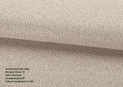 Римська штора DECOLIV Рогожка Димаут с кантами и бантами молочный