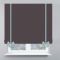 Римська штора DECOLIV Рогожка Premium с кантами и бантами графитовый