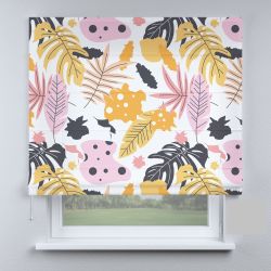 Римська штора DECOLIV листья розовые