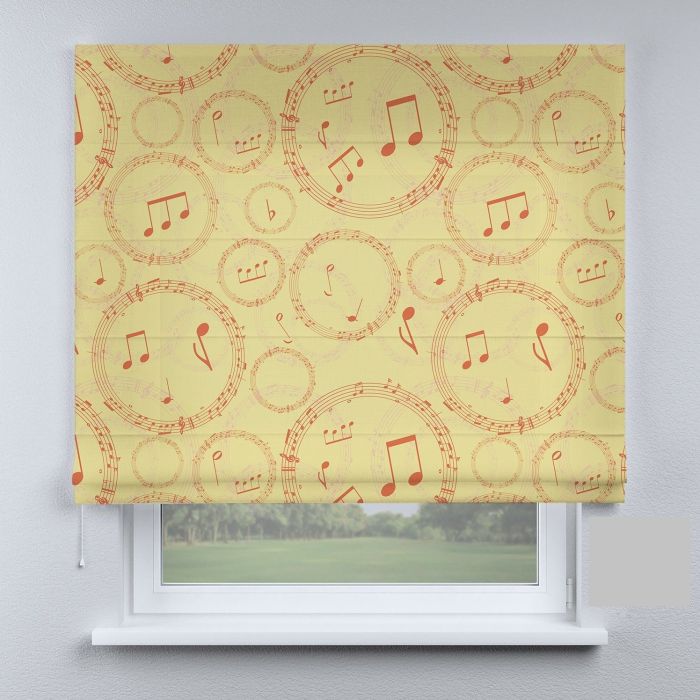 Римська штора з ланцюжковим карнизом нитки жовті