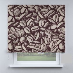 Римська штора з ланцюжковим карнизом кавові зерна