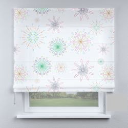 Римська штора з фотодруком кульбаби різнокольорові