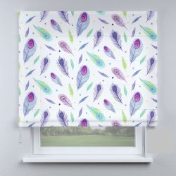 Римська штора з фотодруком перо кольорове