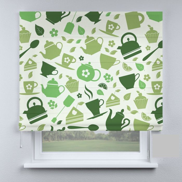 Римська штора DECOLIV кухонные зелені