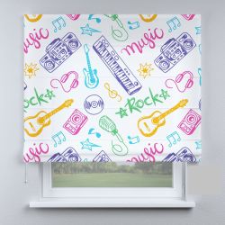 Римська штора з ланцюжковим карнизом музичні