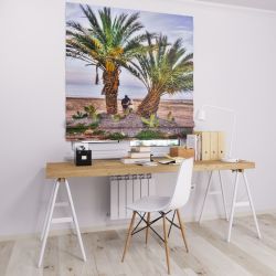 Римська штора з ланцюжковим карнизом пальми