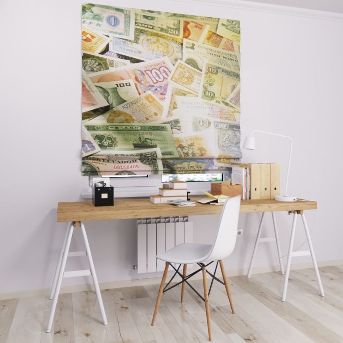 Римська штора з ланцюжковим карнизом гроші