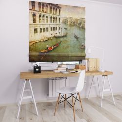 Римська штора з ланцюжковим карнизом річка Венеції