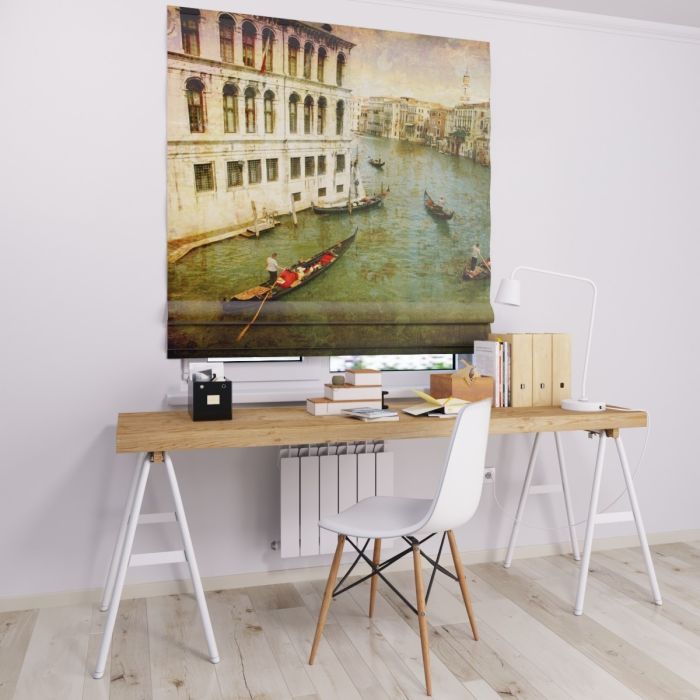 Римська штора з фотодруком річка Венеції